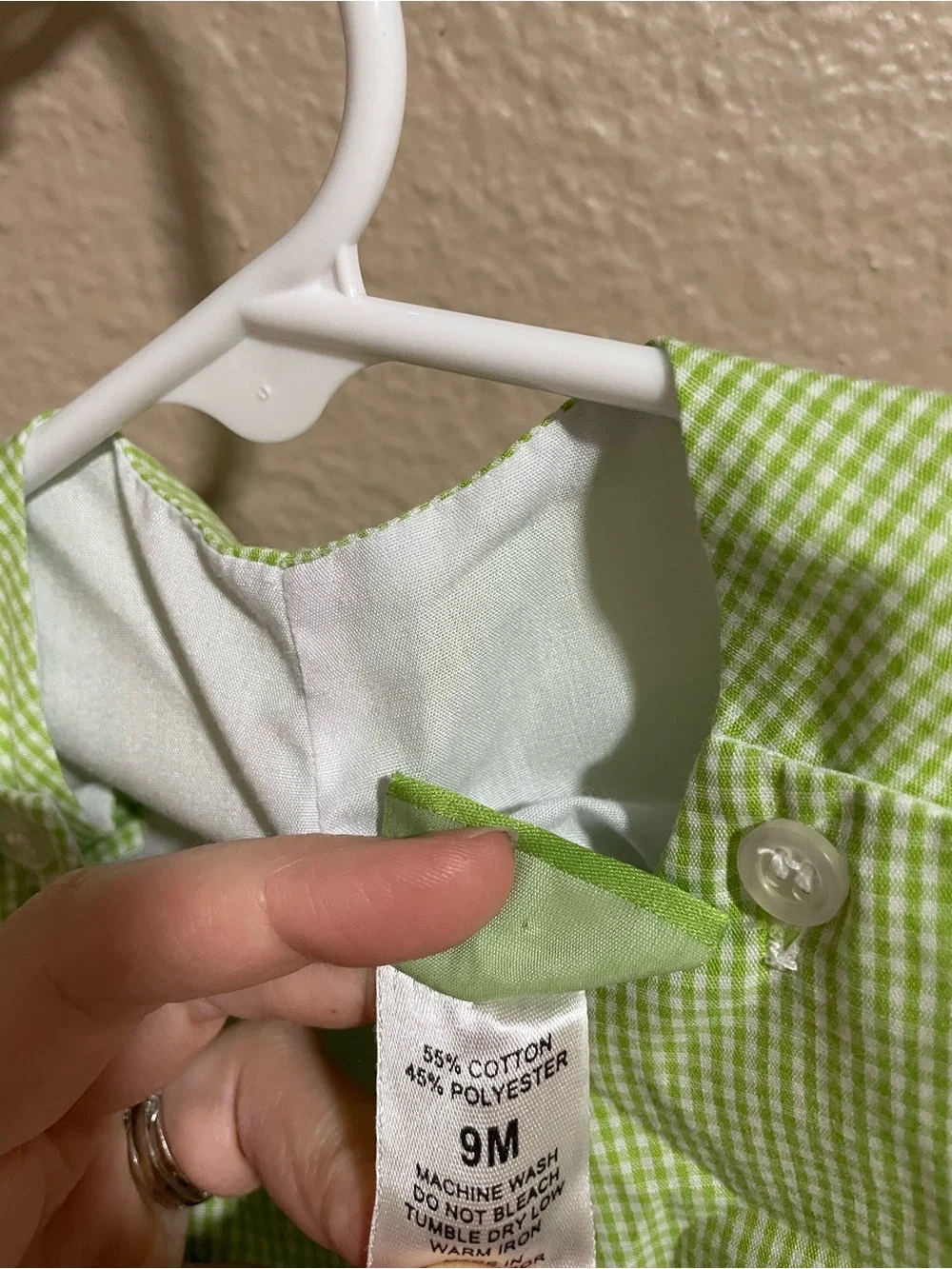 Classic Whimsy Green Smocked Kids Thanksgiving Romper